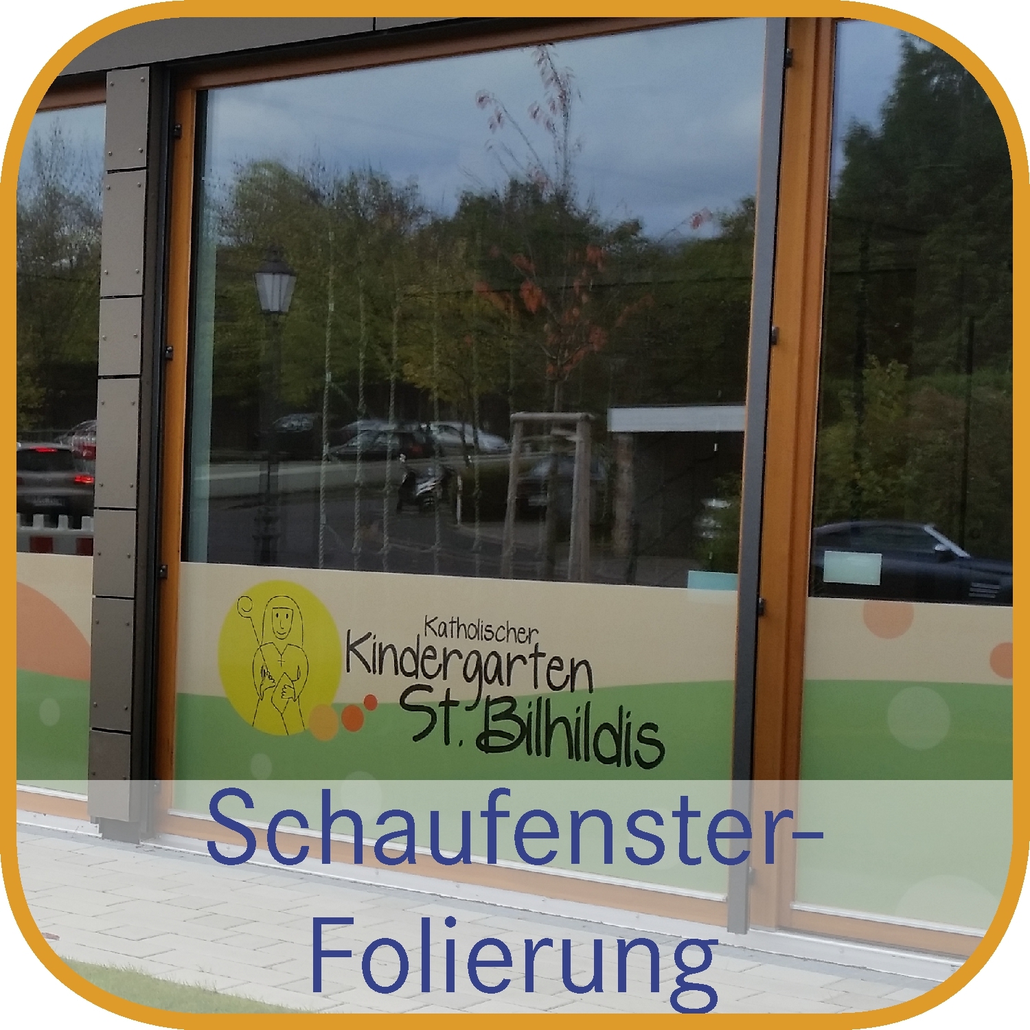 Werbung für Schaufenstern oder als dekorative Folierung