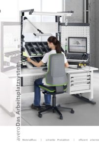 bott avero das Arbeitsplatzsystem für effizienten Materialfluß in der manuellen Montage